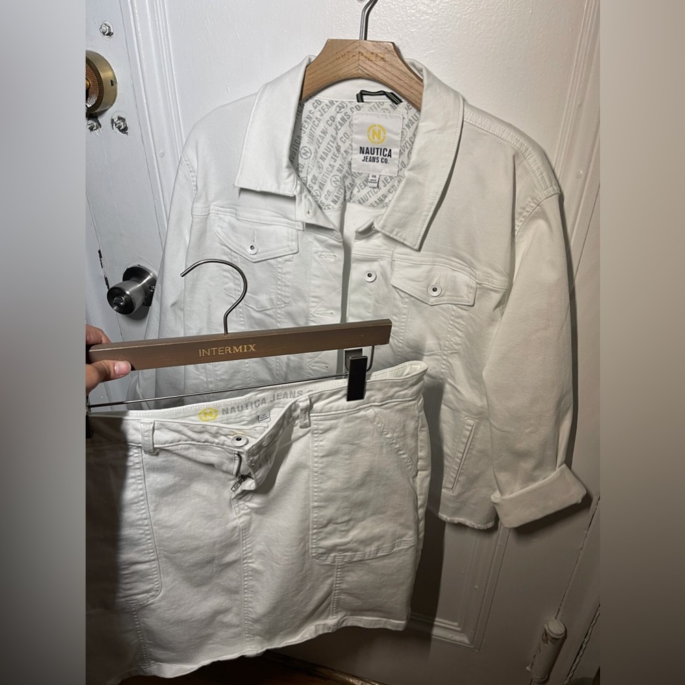🤩WHITE DENIM SET🤍